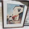 Image 6 : Group of 6 Framed Watercolor and Wall Art - Various Sizes