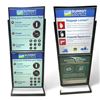 Image 1 : 2 Floor Standing Sign Holders, H59" x W22.5"