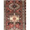 Image 4 : Gharajeh geometric map with dark brown color 100% Authentic Hand Knotted Wool Persian Rug (Size -Â 7
