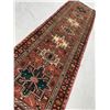 Image 5 : Gharajeh geometric map with dark brown color 100% Authentic Hand Knotted Wool Persian Rug (Size -Â 7