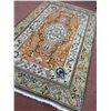 Image 3 : Tabriz Low Pile Beautiful Colouring 100% Authentic Hand Knotted Wool Persian Rug (Size -Â  5.5 Ã[x=#