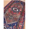 Image 5 : Zanjan Geometric Map - Fluffy carpet the combination of brown and dark blue100% Authentic Hand Knott