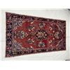 Image 2 : Hamedan Fluffy carpet the combination of brown and dark blue 100% Authentic Hand Knotted Wool Persia