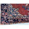 Image 3 : Hamedan Fluffy carpet the combination of brown and dark blue 100% Authentic Hand Knotted Wool Persia