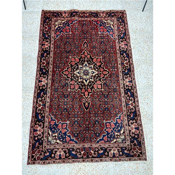 Zanjan Antique, Low pile Sheepwool, vegetable dye 100% Authentic Hand Knotted Wool Persian Rug Size 
