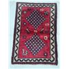 Image 1 : Shiraz geometric map, Fluffy, wool root 100% Authentic Hand Knotted Wool Persian Rug (Size - 4'Ã[x=#