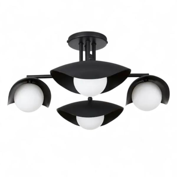 New in Box Article Coy Flushmount Ceiling Light - Black - RV: $329 CAD (ART3502)