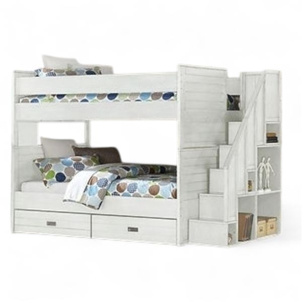 Kerry Full Top Bunk Ends Bed Components (Kerr-A-WH1) - Incomplete, includes only 2 boxes