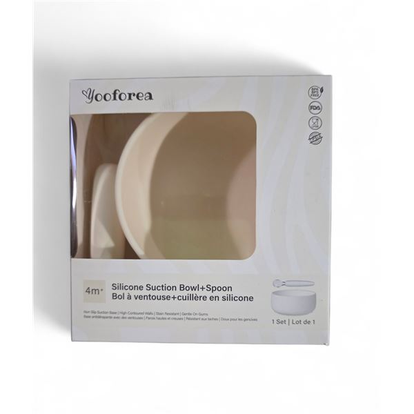 Box of Yooforea Silicone Suction Bowl & Silicon bib