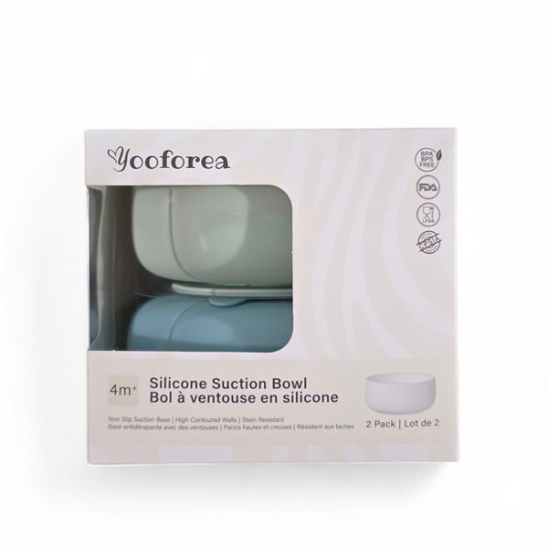 2 Boxes of Yooforea Silicone Suction Bowl
