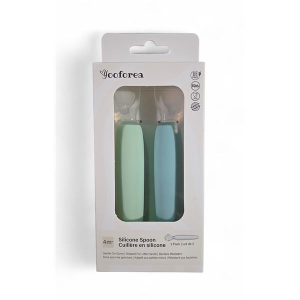 2 Boxes of Yooforea Silicone Suction Spoon
