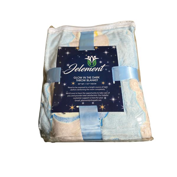 Group of 2 Glow In Dark Throw Baby Blanket