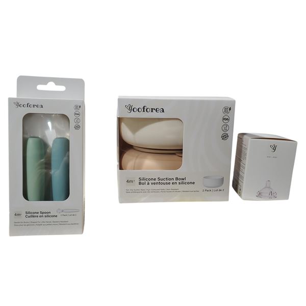 Group of 3 Boxes of Silicone Suction Spoon, Nipple Cups & Silicone Suction Cup