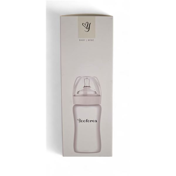 2 Boxes of Yooforea Silicone Glass Baby Bottle 270ml