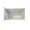 Image 2 : Group of 4 Matriz Space Gloss White Storage Cabinet w/Door