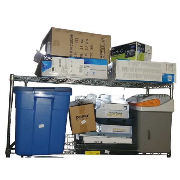 Group of Misc - Konyin Keyboards, Autolamps, HP Scanjet, Cooler, Etc.