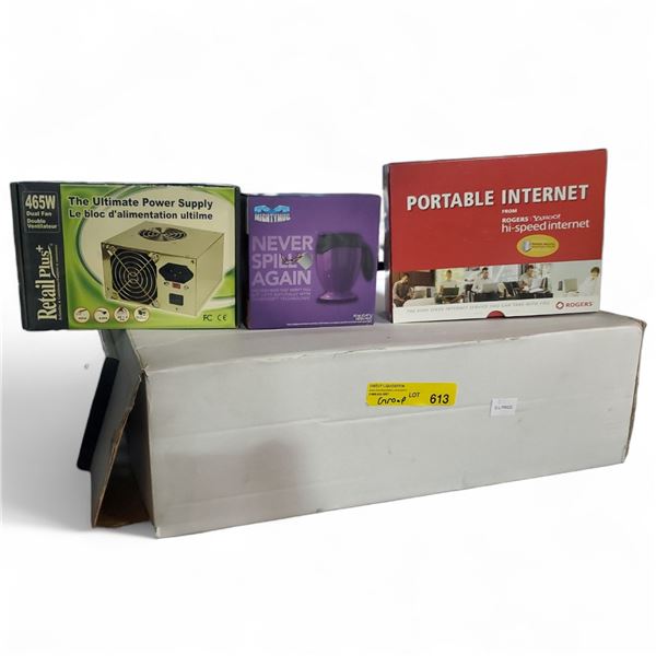 Group of Misc - Power Supply, Mug, Portable Internet, Etc.