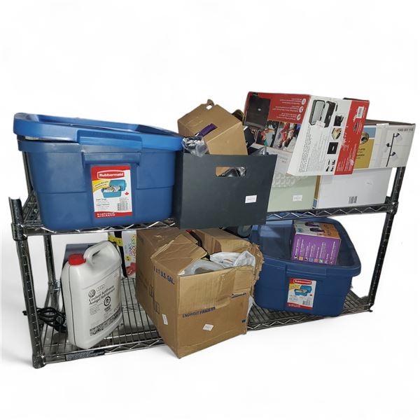 Group of Misc - Floor Lamp, Portable Stove, VTech Phones, Clothing, Etc.