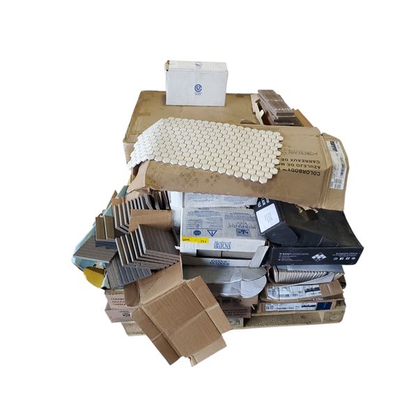 Pallet of 20 Boxes Tiles, Various Sizes and Brands