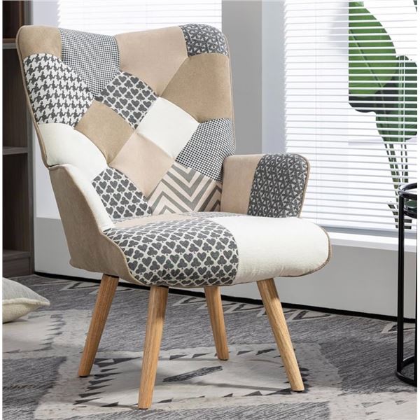 New in Box Accent Chair - Grey - RV: $199 CAD