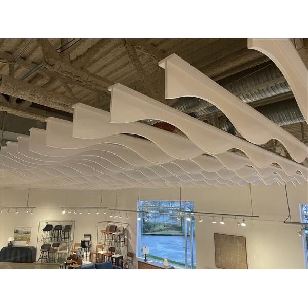 Wave Style Ceiling Decor - 8' Pieces - Approx. 300 pieces - Bidder Responsible for removal - Address