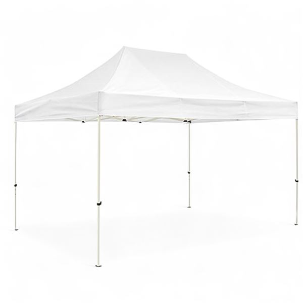 Group of 2 Canopy 1 white 1 no Cover Adjustable height - Approx 15ft x 10ft