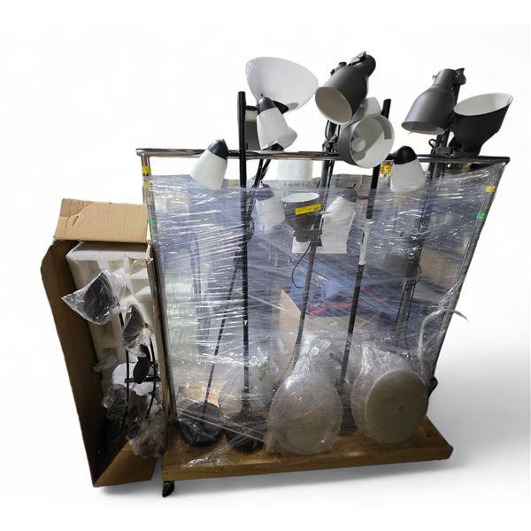 Group of lamps and fans