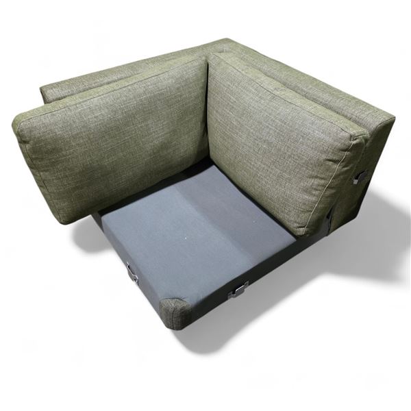 New Article - Sven Tufted Corner Piece - Fir Green - Without Box