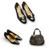 Image 1 : Group of 2 Authentic Ferragamo Shoes Made in Italy & Michael Kors Bag