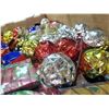 Image 3 : Large box of Christmas Supplies - Napkins, Balls, Decor, Etc.
