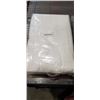Image 2 : 2 NEW 28 X 56 INCH WHITE BATH TOWELS, AND 4 NEW 16X28 GREY HAND TOWELS