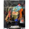 Image 2 : 2 TOTES OF ASSORTED HAND TOOLS, SCREWDRIVERS, WRENCH SET, ETC
