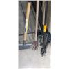 Image 2 : ASSORTED GARDEN TOOLS, EDGER, WEEDER,  PITCH FORK, ETC