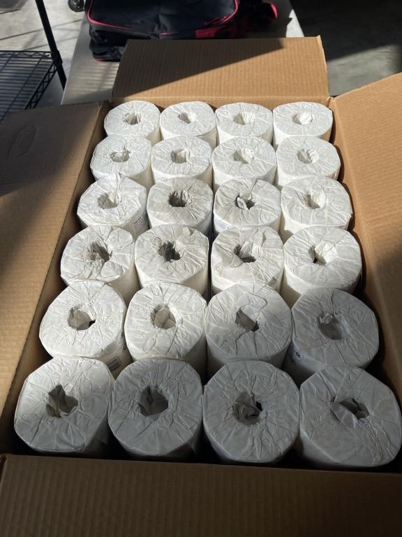 Toylet Papper NEW CASE OF TORK INDIVIDUALLY WRAPPED TOILET PAPPER, 48 ROLLS PER CASE ...