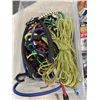 Image 3 : 2 BINS OF NEW AHRD WARE, BUNGEE CORDS, ETC