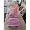 Image 1 : ASSORTED KIDS TOYS, SHOPPING CART, PRAM ETC