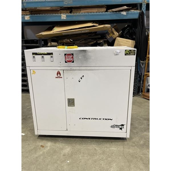ROLLING METAL GROW CABINET 55 INCH WIDE X 51 INCH OVERALL HEIGHT, WITH LIGHTING