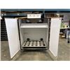 Image 1 : ROLLING METAL GROW CABINET 51 INCH WIDE X 72 INCH OVERALL HEIGHT, WITH LIGHTING, FILTER, DRAINAGE