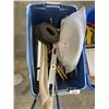 Image 2 : 2 TOTES OF SHOP SUPPLIES AND TOOLS