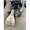 Image 2 : SUN MOUNTAIN GOLF BAG AND ASSORTED GOLF CLUBS