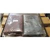 Image 1 : 2 NEW 28 X 56 INCH BROWN BATH TOWELS, AND 4 NEW 16X28 GREY HAND TOWELS