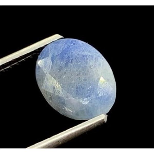 3.75 CT AUTHENTICATED BLUE SAPPHIRE GEMSTONE ($5,625 APPRAISAL)