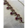 Image 2 : RED AND WHITE RHINESTONES GF NECKLACE