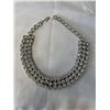 Image 1 : VINTAGE RHINESTONE CHOKER NECKLACE