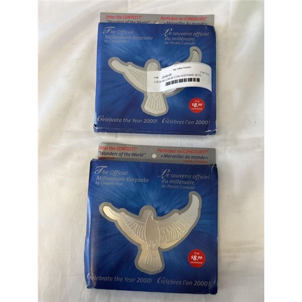 2 RCM MILLENIUM COIN KEEPSAKE SETS