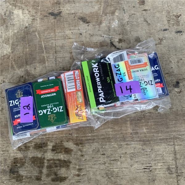 26 NEW PACKS OF ROLLING PAPERS
