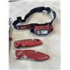 Image 2 : MILWAUKEE SNIPS, 2 KNIVES, AND HEADLAMP