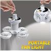 Image 1 : SOLAR POWERED CAMPING LANTERN WITH HOOK - PORTABLE LED FAN LIGHT