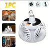 Image 2 : SOLAR POWERED CAMPING LANTERN WITH HOOK - PORTABLE LED FAN LIGHT