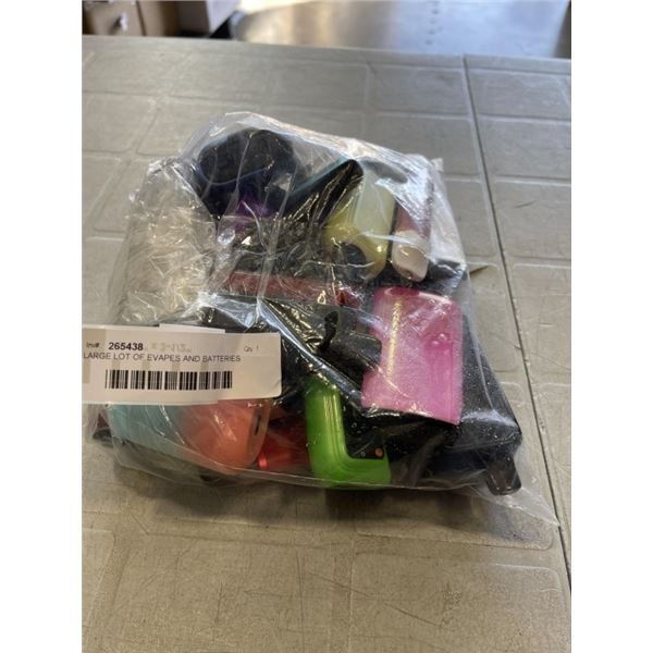 LARGE LOT OF EVAPES AND BATTERIES